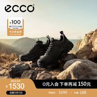 爱步（ECCO）户外登山鞋男 2024年秋季耐磨抓地男士休闲运动鞋 越野822354 黑色82235451052 41