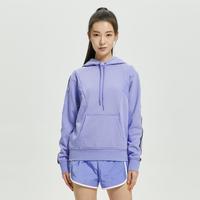 CK运动春秋女士时尚经典LOGO织带云纹拼接抽绳连帽卫衣4WS2W315