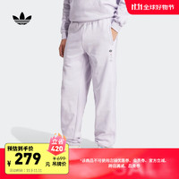 adidas 阿迪达斯 米奇联名比心设计束脚运动裤男装春季阿迪达斯三叶草 浅紫 L