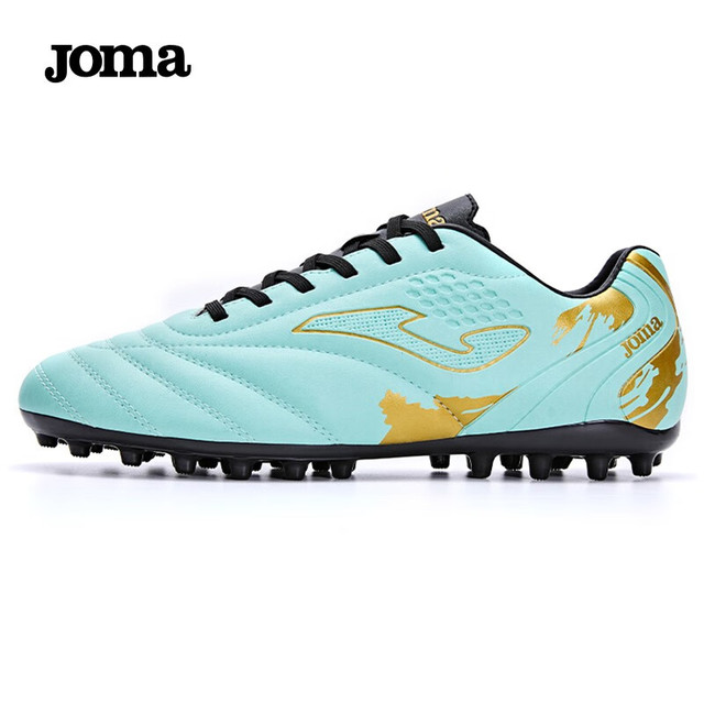 Joma 荷马 足球鞋成人MG短钉防滑耐磨透气人草场地专业比赛足球训练鞋球鞋 绿金 40