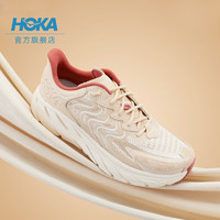 HOKA ONE ONE男女款夏季克利夫顿LS运动休闲鞋CLIFTON LS复古透气 流沙色 / 铁锈红 44