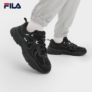 斐乐（FILA）火星3复古跑步鞋男鞋2024冬季老爹鞋休闲运动鞋 黑-BK 42