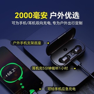 击音【160小时续航】5.4蓝牙耳机超长待机无线运动降噪VC2024