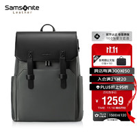 Samsonite 新秀丽 时尚通勤双肩包电脑包15.6英寸男士背包商务大容量轻奢牛皮革NV0