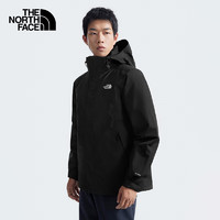 THE NORTH FACE 北面 冲锋衣男户外保暖羽绒内胆三合一冲锋外套81QS 黑色/JK3 XL