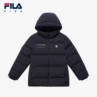 FILA 斐乐 童装儿童羽绒服2024冬季新款男童女童中大童鹅绒喵冬外套