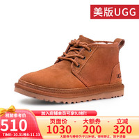 UGG 美版 秋冬季经典靴纽姆系列绑带休闲温暖迷你靴 3236/1094269 1094269女款-栗色 38