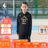 NBA NIKENBA-Nike Kids 球员版湖人队詹姆斯大童连帽AU连帽卫衣 黑色 S