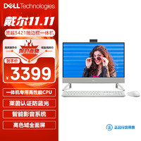 DELL 戴尔 灵越5421一体机电脑(酷睿13代奔腾 U300 8G 256GSSD)白 23.8英寸大屏显示器