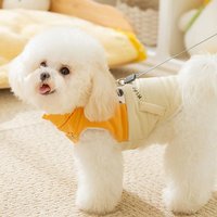 hipidog 嬉皮狗 宠物狗狗衣服可牵引秋冬棉衣比熊泰迪博美小型犬加厚保暖雪纳瑞犬