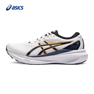 ASICS 亚瑟士 跑步鞋男鞋稳定跑鞋30周年纪念款GEL-KAYANO 30 ANNIVERSARY 白色/蓝色 40.5