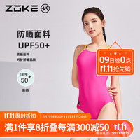 ZOKE 洲克 女士连体三角专业竞速运动修身遮肚游泳衣 125501151-2