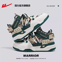 WARRIOR 回力 官方旗舰店运动男鞋冬季加绒国潮鞋百搭鞋子休闲美式厚底板鞋