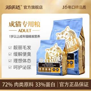 百亿补贴：CATIDEA 猫乐适 猫主粮72%肉类原料全价无谷多肉全猫通用型增肥发腮高蛋白