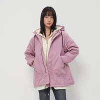 MOUSSY 摩西 秋冬连帽休闲可拆卸内胆宽松棉衣女028EAW30-5020