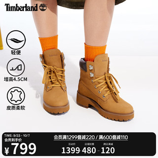 添柏岚（Timberland）女鞋6寸靴户外休闲舒适|A5VPZ A5VPZW/小麦色 37.5