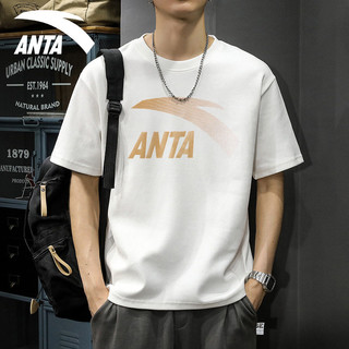 百亿补贴：ANTA 安踏 男款短袖T恤大logo印花运动上衣