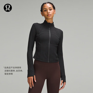 lululemon丨Define女士运动短款夹克 *罗纹 Nulu™ 芯吸 LW3HB6S 黑色 0