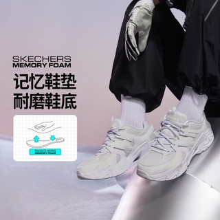 SKECHERS 斯凯奇 机甲鞋三代丨Skechers男款2023夏季机能风跑步鞋 894200-WHT 白色 42