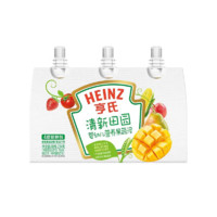 Heinz 亨氏 超金婴幼儿营养果蔬泥宝宝辅食78g*3袋多口味水果泥