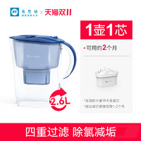 espares 易思倍净水壶4.3L过滤水壶家用净水器超滤芯直饮厨房自来水过滤器