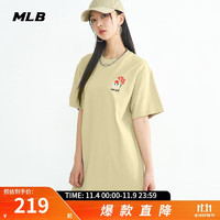 MLB连衣裙女 时尚潮流宽松舒适透气运动休闲裙子 3FOPEC223-43BGS XS