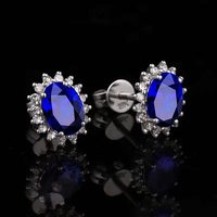 yngel 蜜安琪 蓝宝石耳钉 0.90克拉 MGL1967