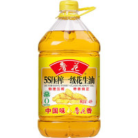 luhua 鲁花 食用油 5S压榨一级 花生油 物理压榨 桶装  4L