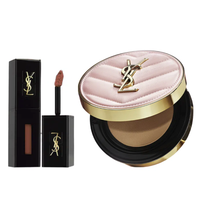 圣罗兰 YSL /圣罗兰 YSL 口红底妆礼盒 (明彩粉光轻垫粉底液#B10 12g+黑管唇釉#610 5.5ml)