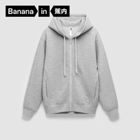 Bananain 蕉内 非常服503Relax男女款连帽短外套 10709470011 中麻灰 M