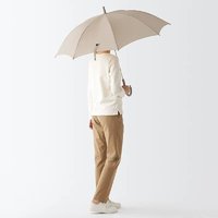 MUJI 無印良品 DEB13A1S 雨伞 长柄 黑色/藏青色/深绿色格纹/黑色格纹/米色/浅灰色2A/浅灰色3S/深绿色格纹2A/深绿色格纹3S/藏青色3S/黑色3S