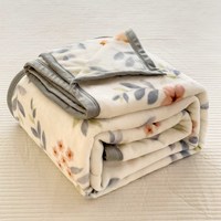 绵初 珊瑚绒双面牛奶绒毛毯 100x150cm 花花兔