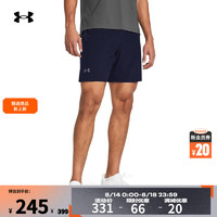 安德玛（UNDERARMOUR）Launch男子7英寸跑步运动短裤1376508 藏蓝色410 M