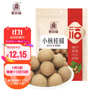 塞翁福 小核桂圆500g 福建桂圆20mm