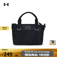 安德玛（UNDERARMOUR）女子瑜伽训练运动迷你斜挎托特包1385358 黑色001 均码