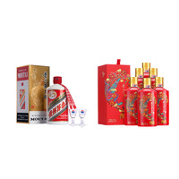 MOUTAI 茅台 飞天 53%vol 酱香型白酒 500ml*1+茅台喜宴(红) 500ml*6瓶