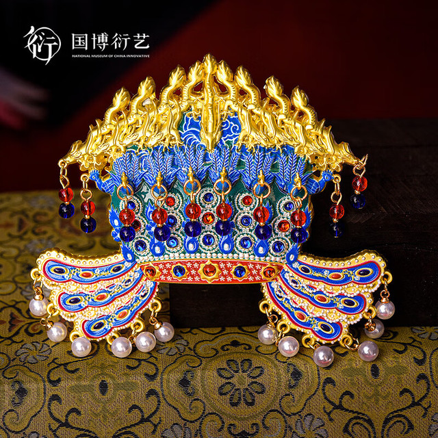 中国国家博物馆孝端皇后凤冠金属AR冰箱贴国风创意装饰品特色孝端皇后