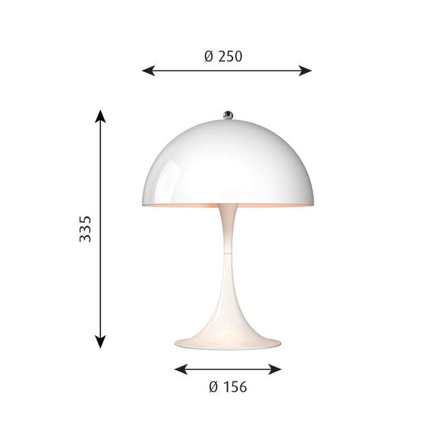 Louis Poulsen 丹麦进口Panthella Mini台灯客厅卧室灯具