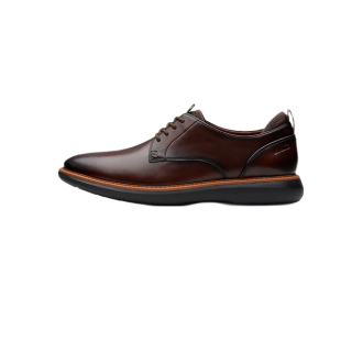 Clarks 布兰丁系列 男士轻盈缓震商务正装德比鞋 261793837 深棕色 42