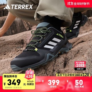 adidas 阿迪达斯 AX3舒适户外运动鞋男子阿迪达斯官方TERREX 黑/深灰/白/黄 41