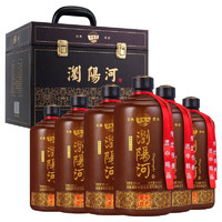 LIUYANGHE LIQUOR 瀏陽河 白酒系列 酱香型白酒 53度 高度白酒 53度 500mL 6瓶 康乾盛世整箱皮盒