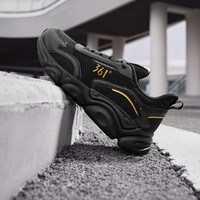 奔跑 361度跑步鞋男女2024秋冬潮流百搭复古休闲鞋子运动跑鞋