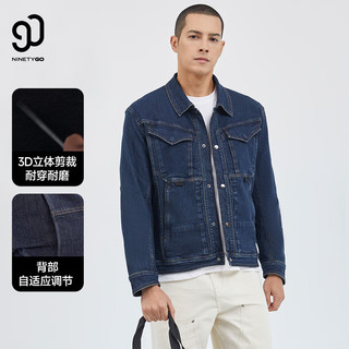 NINETYGO 90分 男装休闲翻领牛仔服