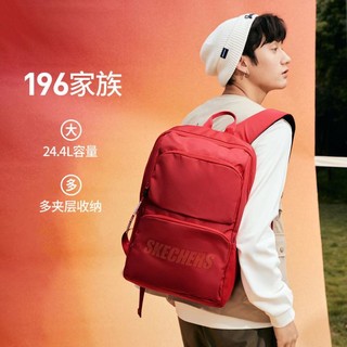 SKECHERS 斯凯奇 中性双肩包 L320U196/001W 赛车红 24.4L