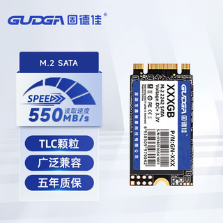 固德佳GUDGA GN  M.2 SATA协议 2242台式机笔记本 M2固态硬盘SSD NGFF M.2 【2242】256GB