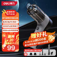 得力(deli)家用车载无线大吸力吸尘器手持小米汽车可用桌面便携多功能