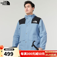 THE NORTH FACE 北面 冲锋衣男女装2024秋季新款上衣户外运动透汽休闲防风梭织夹克外套 QEO/蓝色