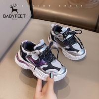 百亿补贴：Babyfeet 宝贝小脚丫 儿童鞋运动鞋2024年秋季新款拼色百搭男女网面透气鞋潮流