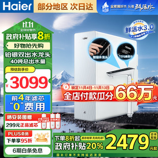 Haier 海尔 清梦旗舰款 HKC2400-R882D2U1 RO反渗透净水器 1000G