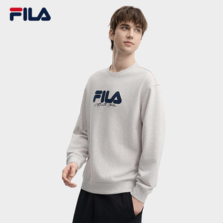 FILA 斐乐款卫衣男女2024秋季套头圆领休闲宽松运动上衣